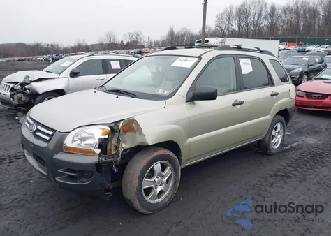 2008 Kia Sportage Lx from USA, damaged, VIN KNDJF724387499245